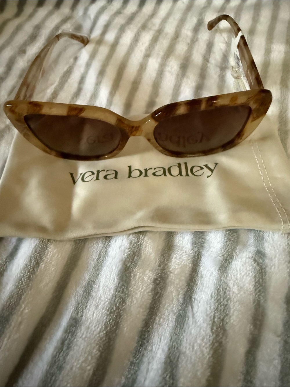 Vera Bradley Brown Tortoiseshell Oval Sunglasses